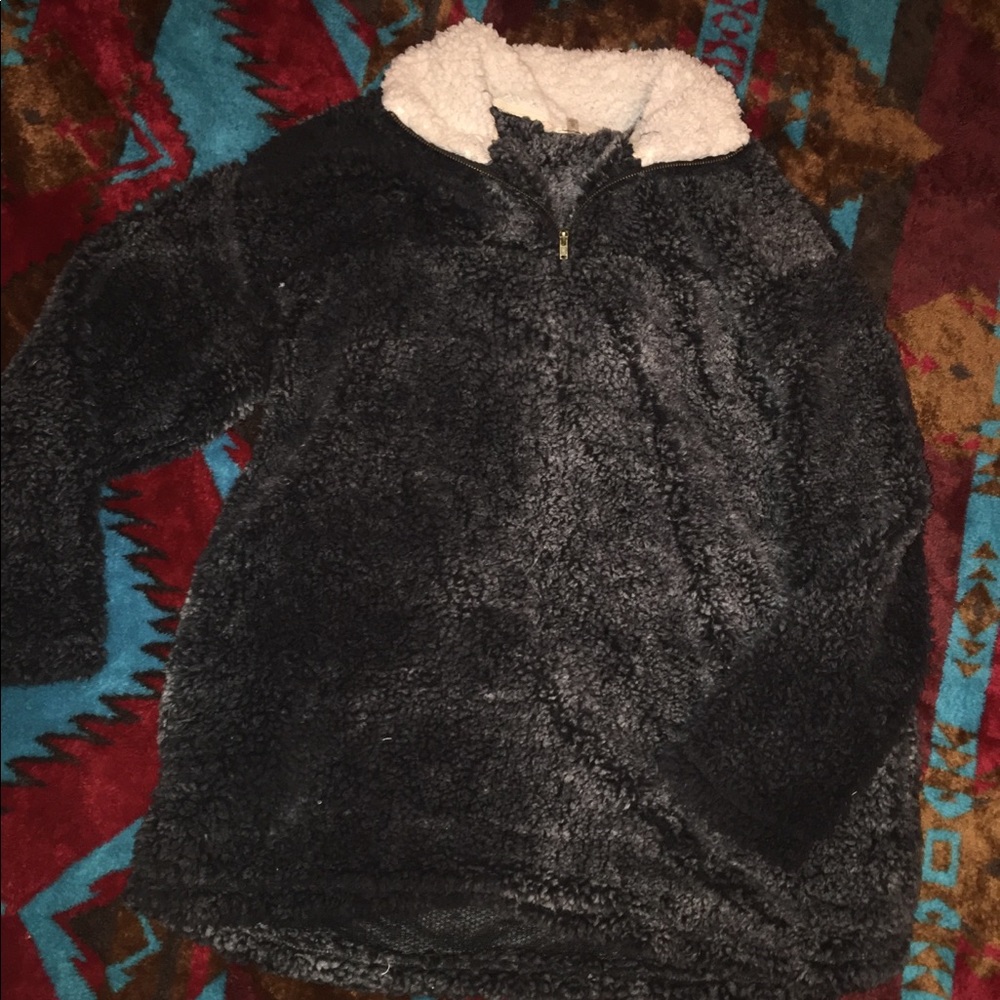 fuzzy sweater